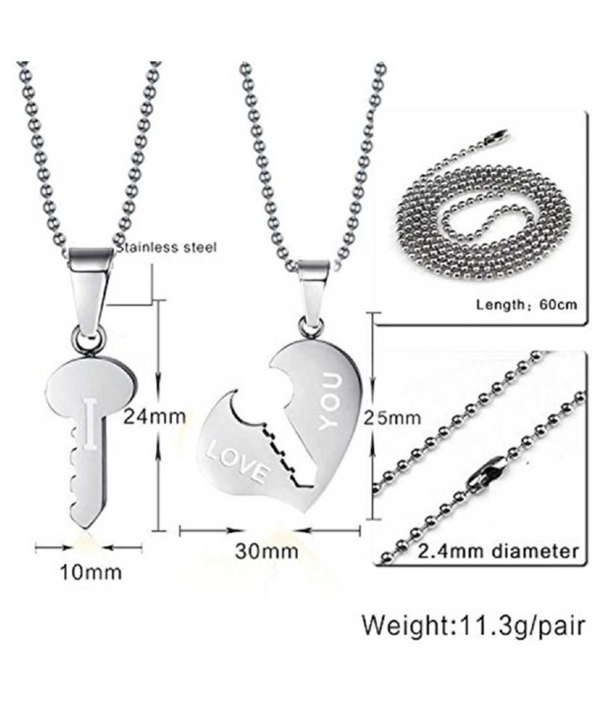 Silver couple locket clearance