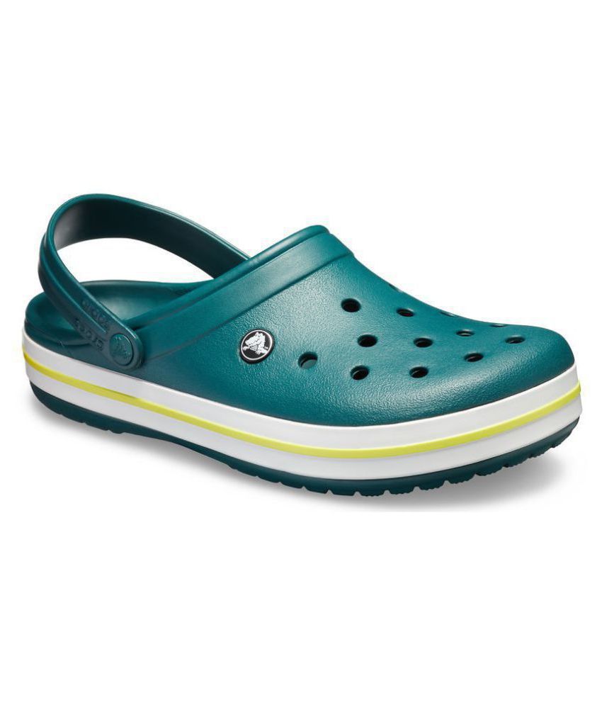 Crocs Green Croslite Floater Sandals - Buy Crocs Green Croslite Floater ...