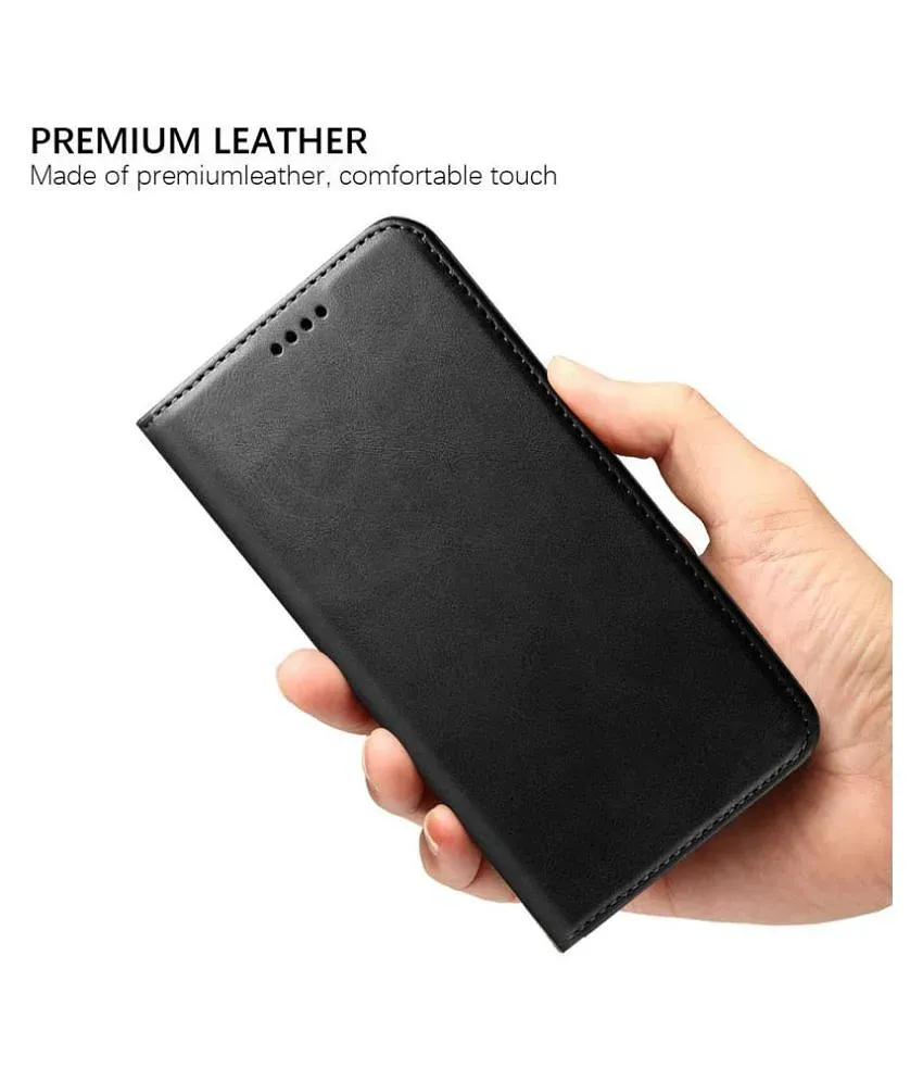 Xiaomi Redmi Y3 Flip Cover by NBOX Black Viewing Stand and