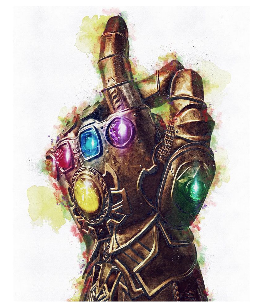 Blue Nexus Marvel Thanos Gauntlet A4 Paper Wall Poster ...