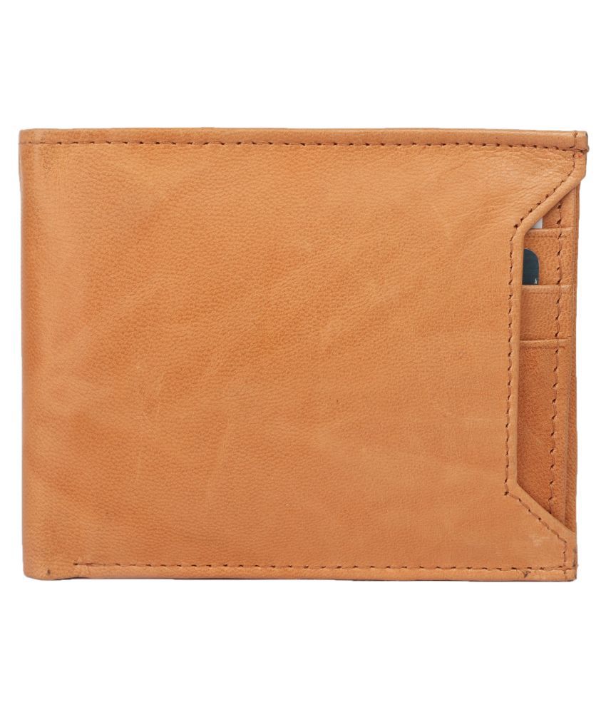 RFID Leather Brown Formal Anti-theft Wallet: Buy Online at Low Price in ...