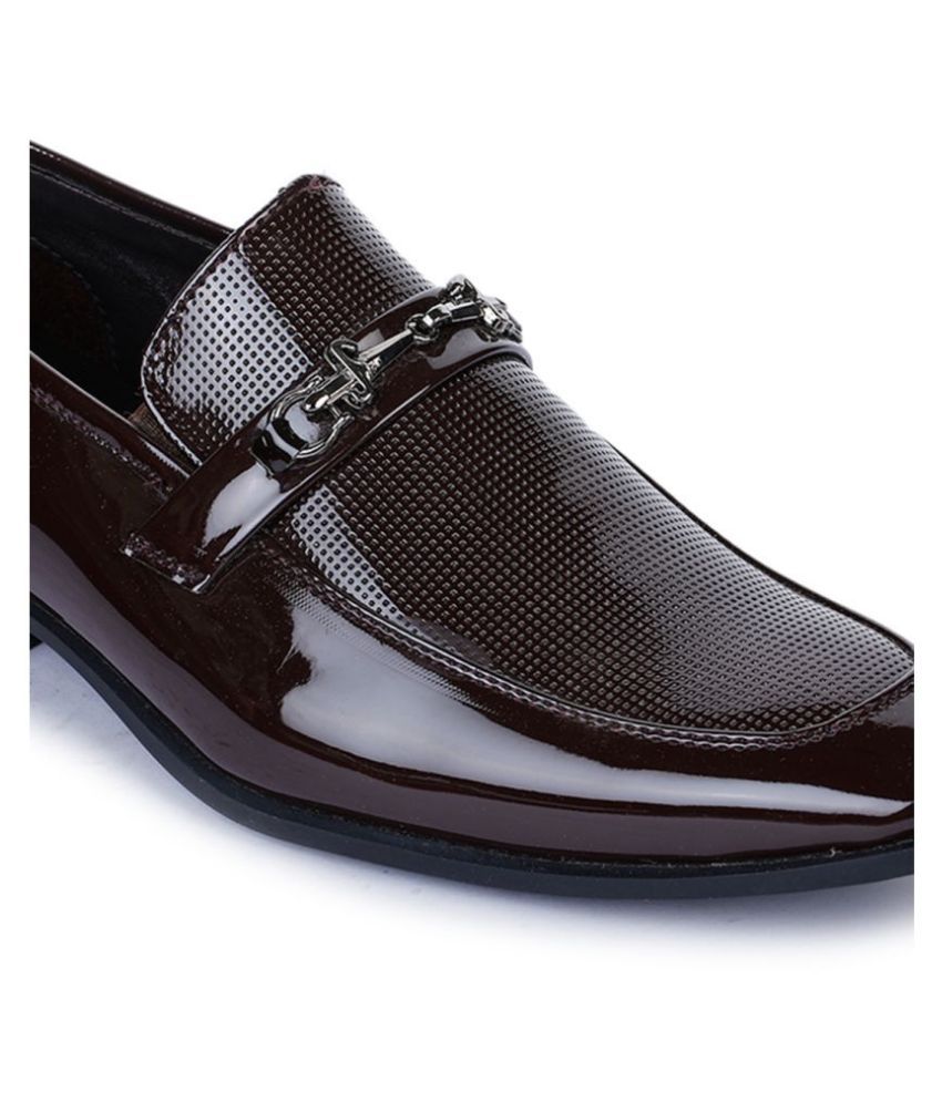 Bruno Manetti Slip On Genuine Leather Brown Formal Shoes Price in India ...