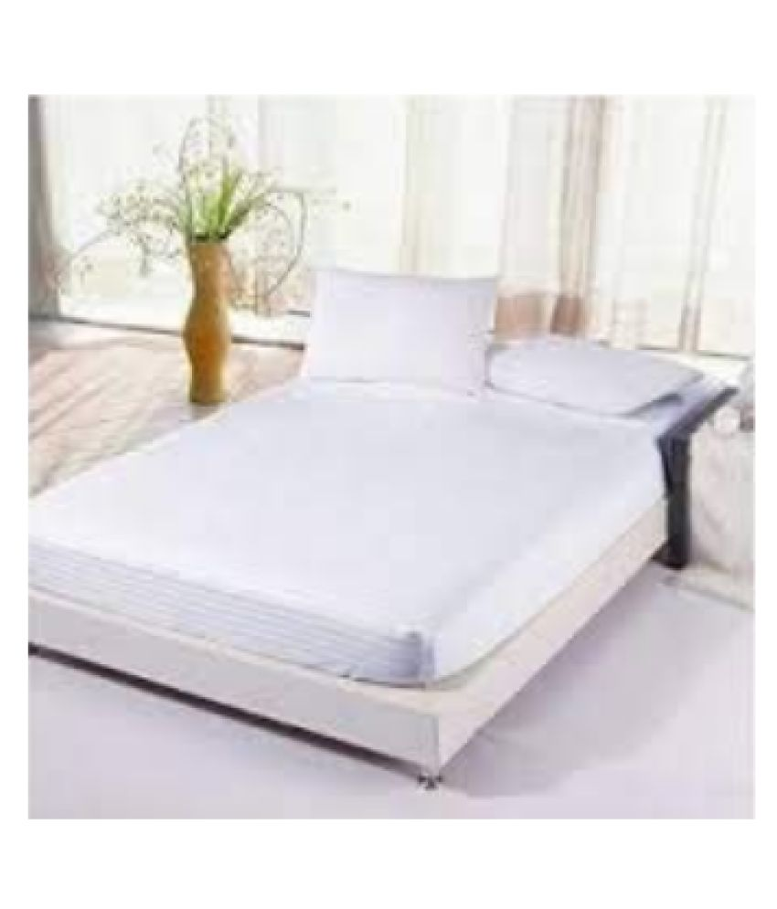 Portico Double Cotton White Plain Fitted Sheet Buy Portico Double