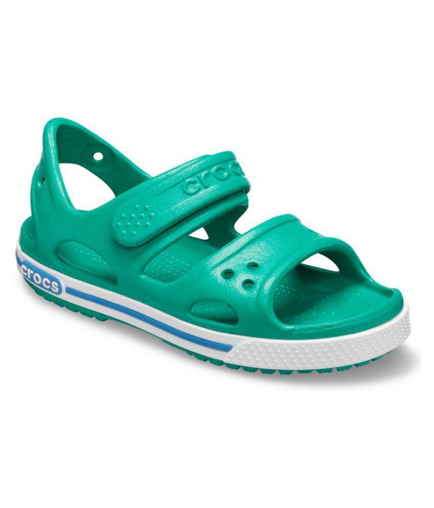 crocs green sandals