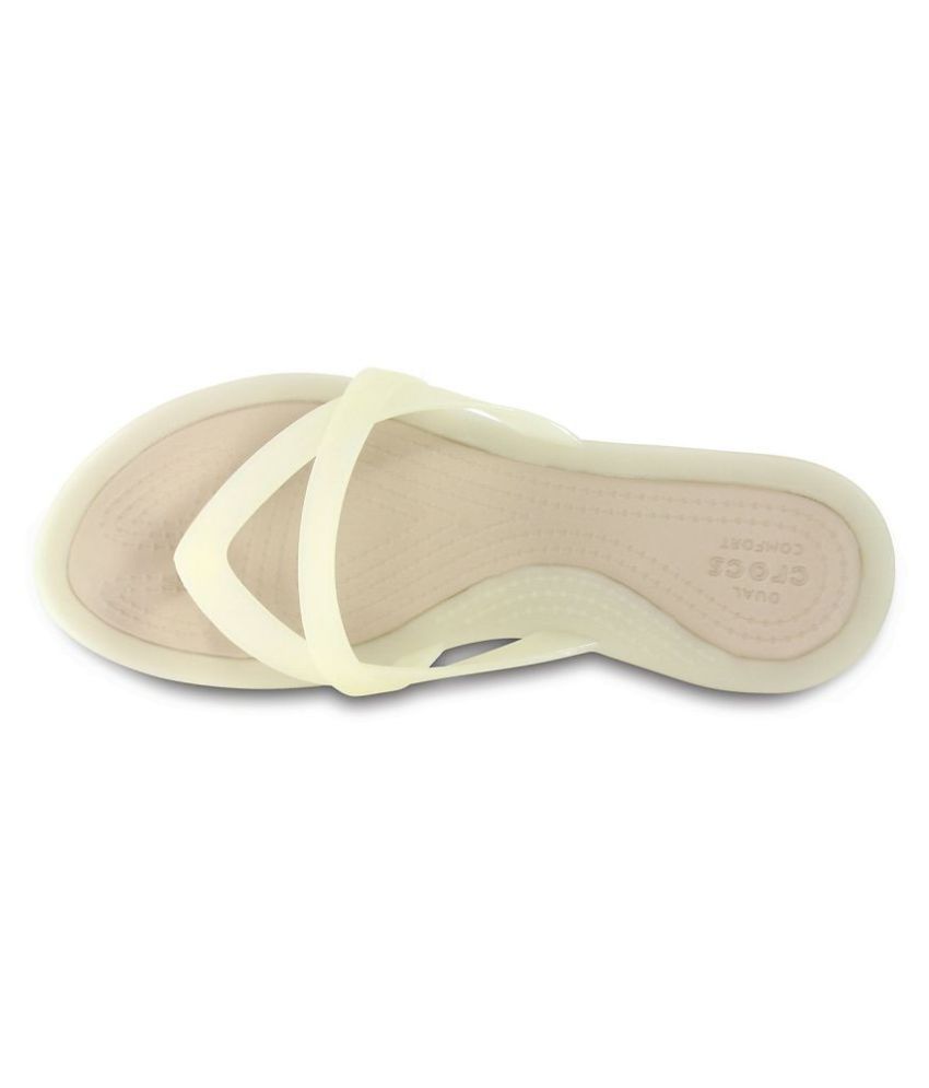 Crocs White Slippers Price in India- Buy Crocs White Slippers Online at ...