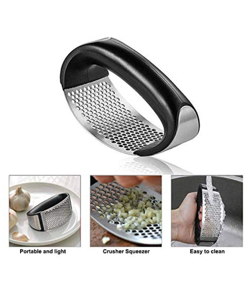 Stainless Steel Garlic Press Crusher, Kitchen Garlic Presser Garlic