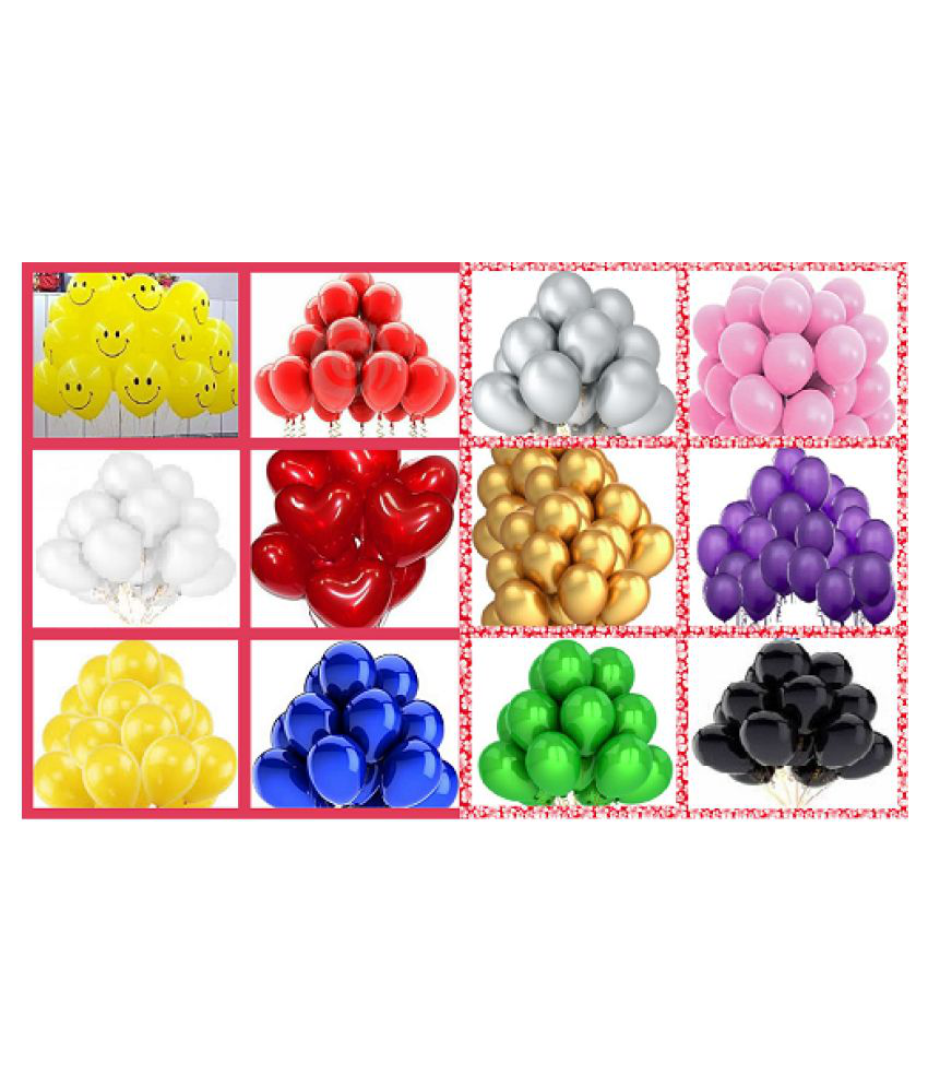     			GNGS Every Party Decoration Balloons (Multicolour, Pack of 120)
