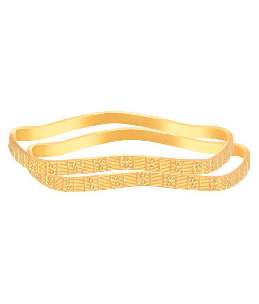     			JFL - Traditonal Ethnic One Gram Gold Plated Designer Bangles for Womens & Girls