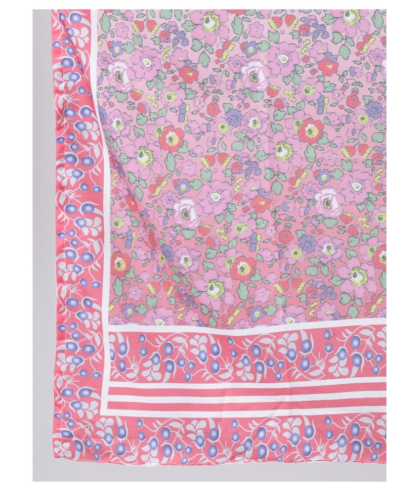     			Hangup Pink Chanderi Women's Dupatta - ( Pack of 1 )