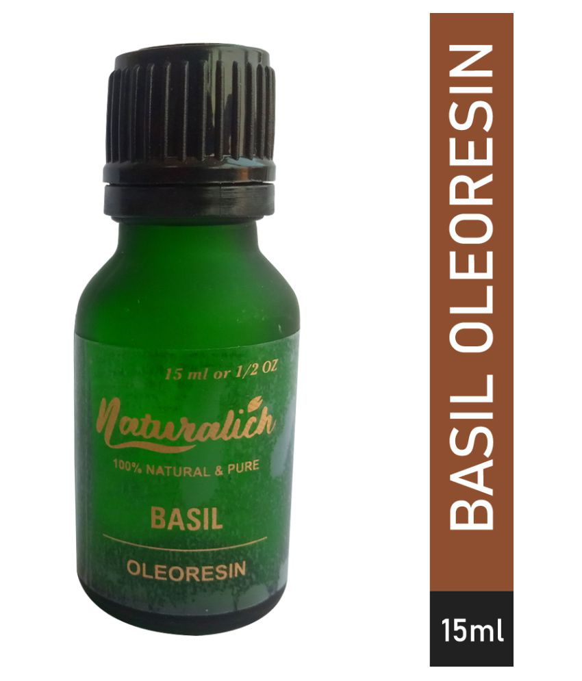 Naturalich Basil Oleoresin Essential Oil 15 mL
