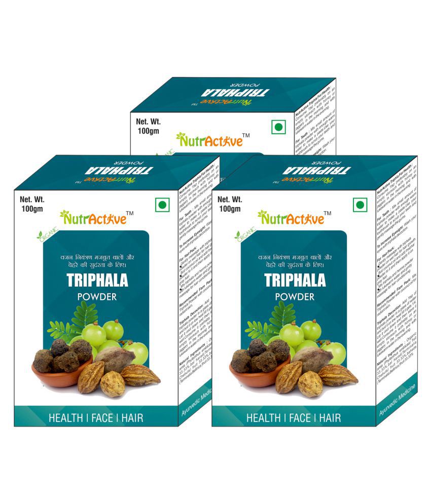 NutrActive triphala Powder 100 gm Pack of 3