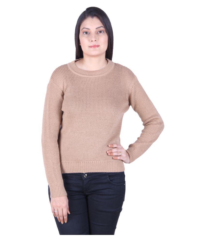     			Ogarti Acrylic Beige Pullovers