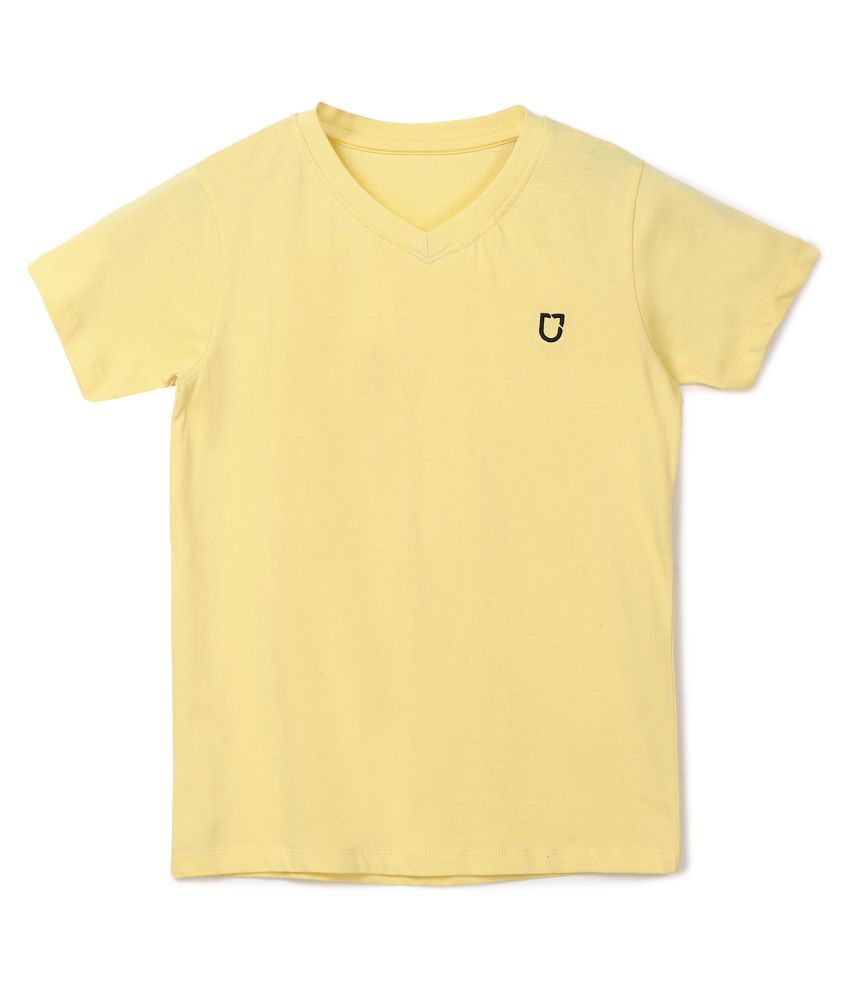     			Urbano Juniors Pack of 1 Boys Cotton T-Shirt ( Yellow )