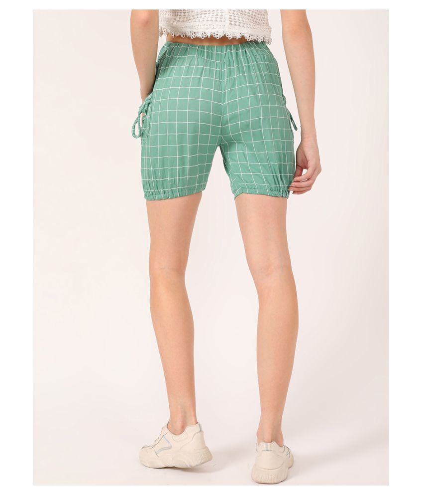 green hot pants