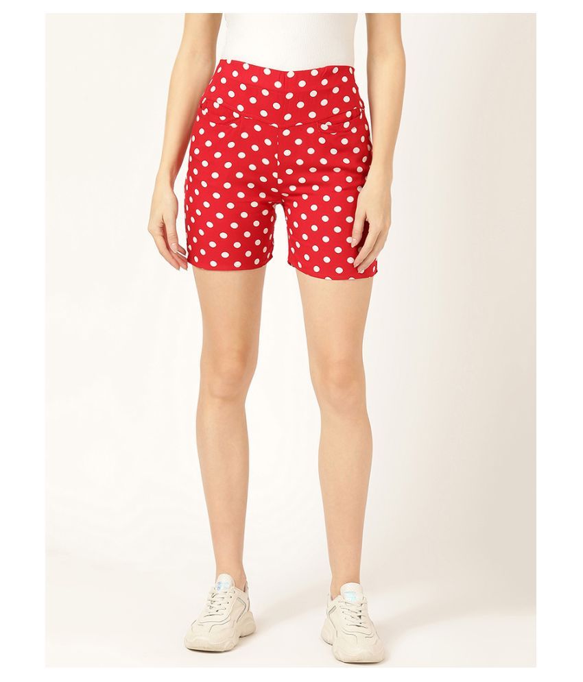 Buy V2 Rayon Hot Pants Red Online At Best Prices In India Snapdeal