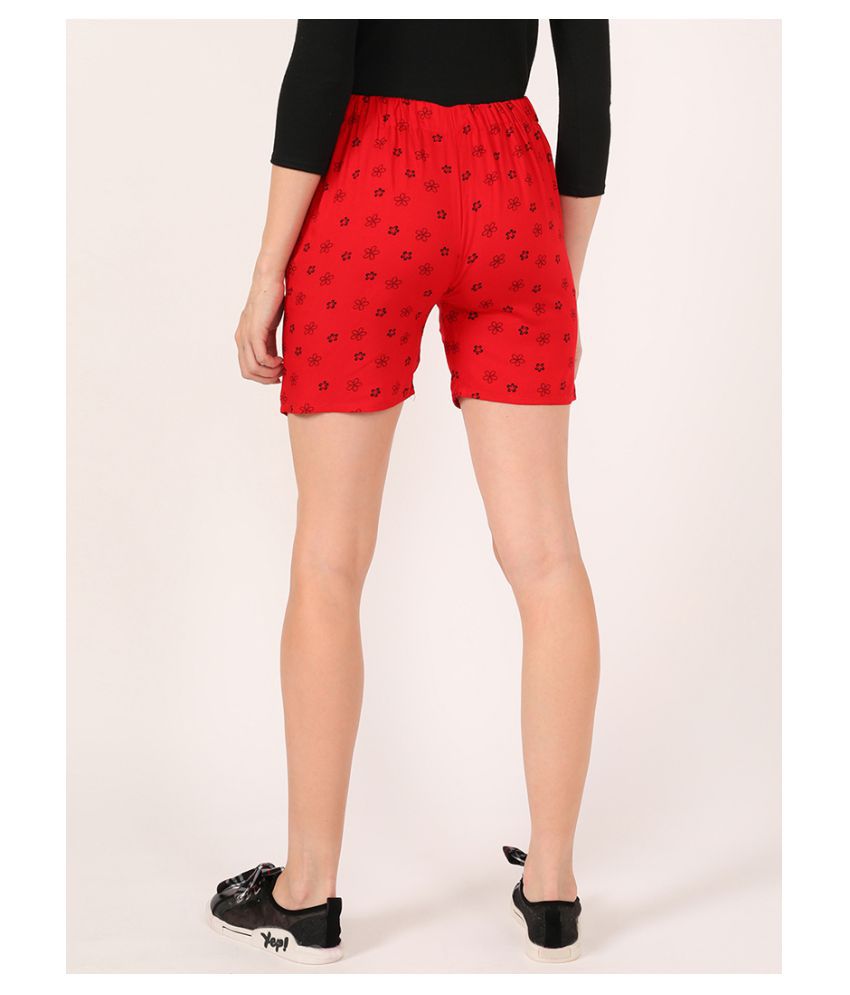 Buy V2 Rayon Hot Pants Red Online At Best Prices In India Snapdeal