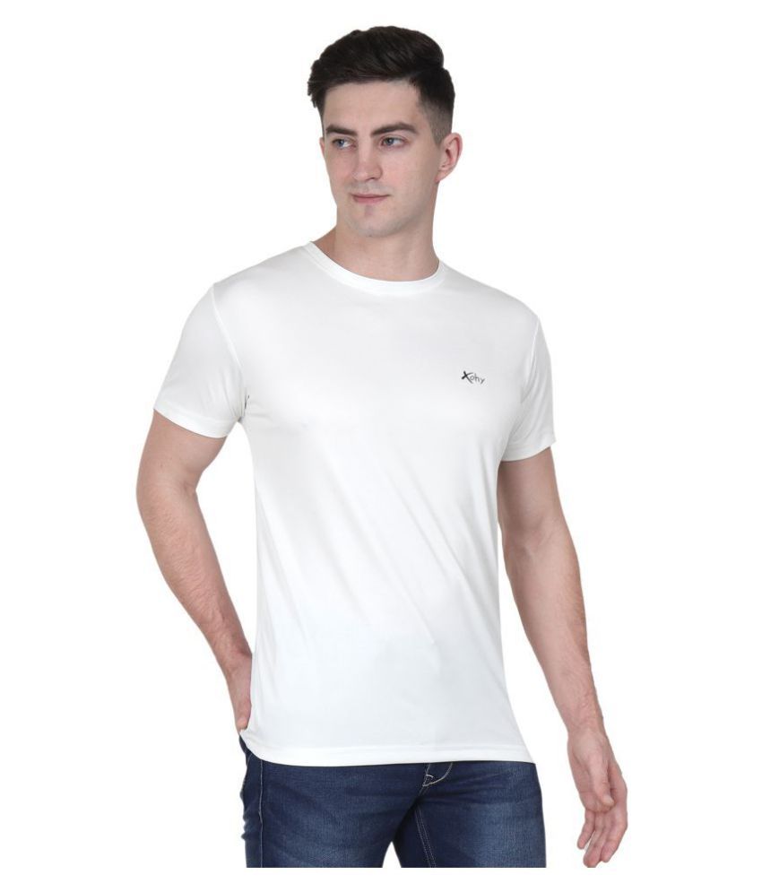 polyester white tshirt