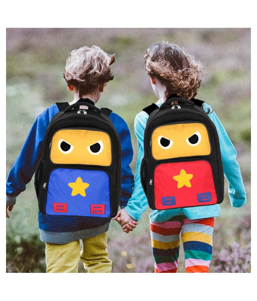 black blue backpack