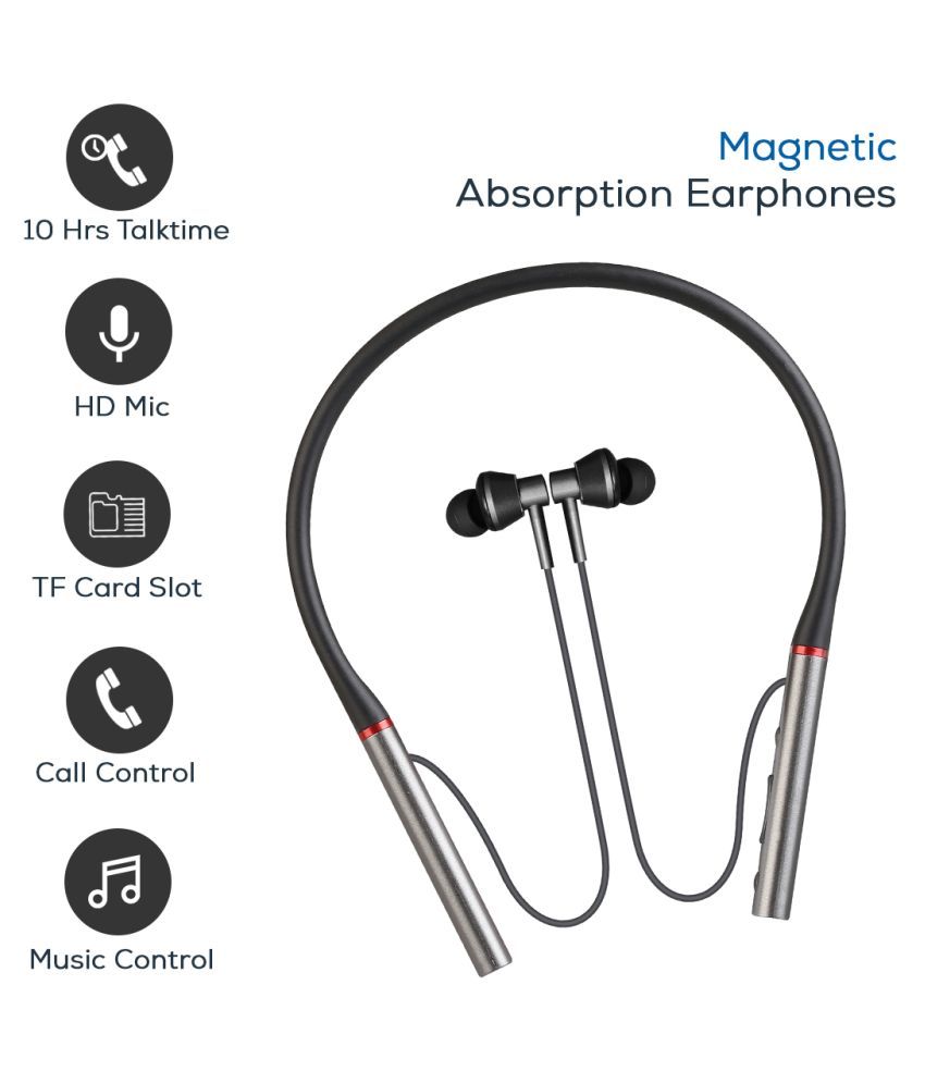 PTron InTunes Classic Neckband Wireless With Mic Headphones/Earphones Buy PTron InTunes