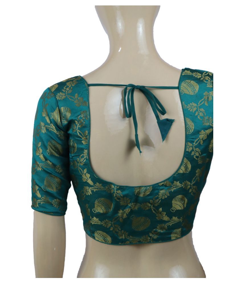 green silk blouse uk