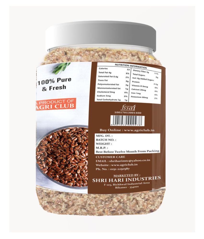     			AGRI CLUB - 200 gm Flax Seed Powder (Pack of 1)