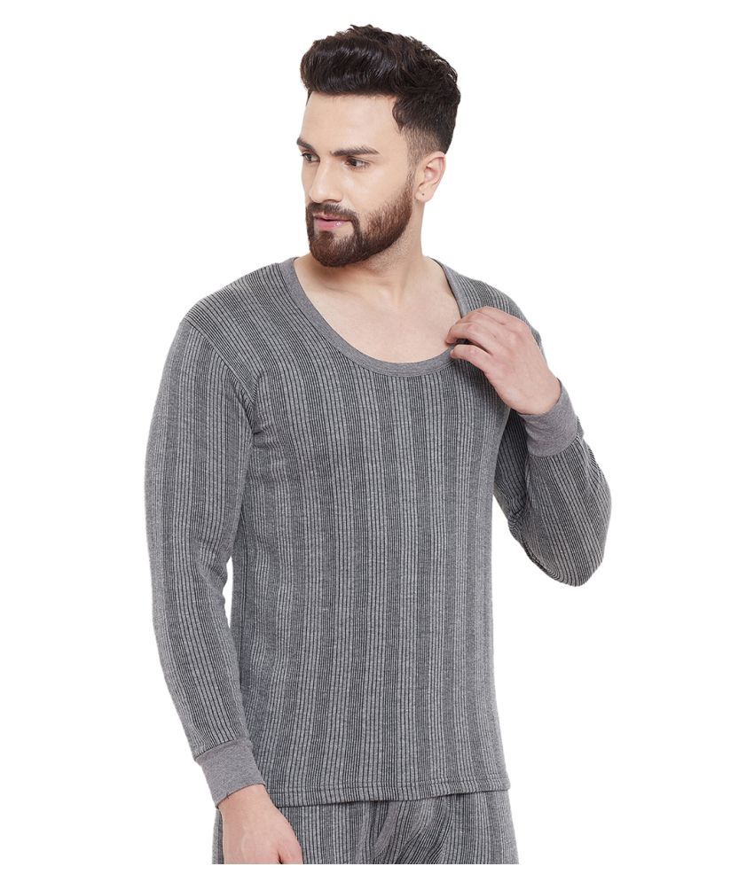 dark grey thermal shirt