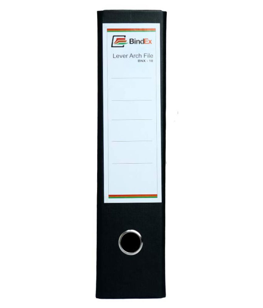 BindEx Premium Quality Box File Kangaroo Clip Style Black (Pack of 8