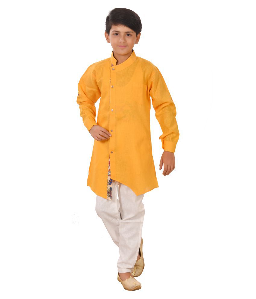     			Fourfolds Ethnic Wear Kurta Pyjama Set for Kids and Boys_259