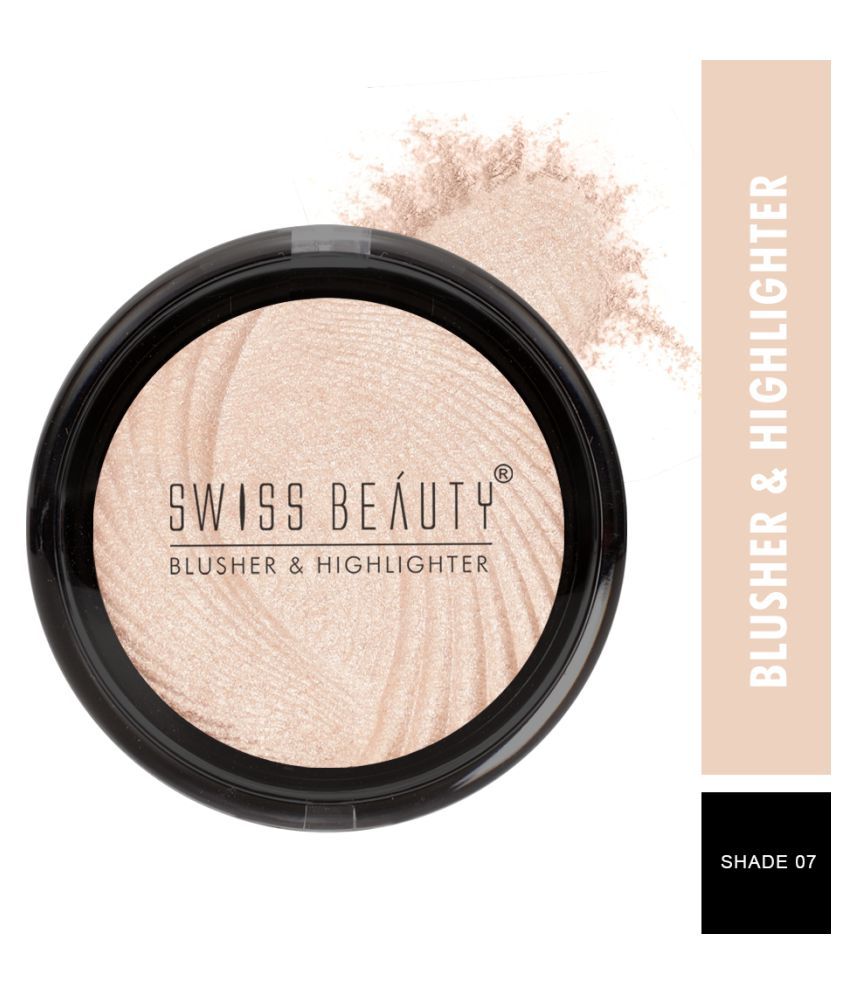     			Swiss Beauty Blusher & Highlighter Pressed Powder (Shade-7), 6gm