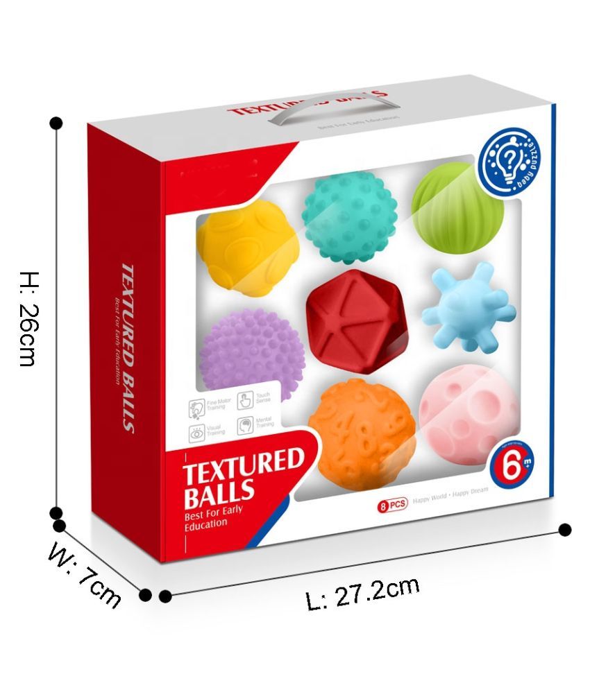 VARNA Textured balls Kids MultiShape Ball Toys with Bright Colors& BB