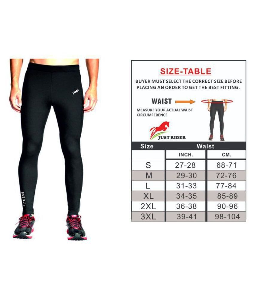     			Quada Men Polyester Sports Compression Lower/Pant/Legging/Full Tights
