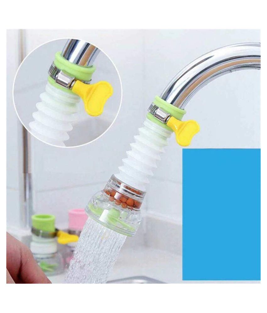Kitchen tap extension Pack of 1 with tightening clamp by Trending Tail
