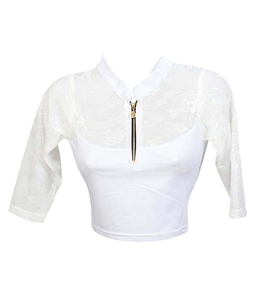 white lycra long sleeve top