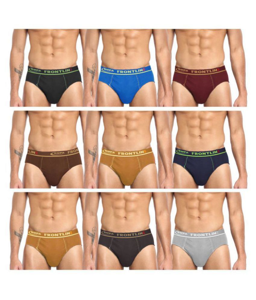     			Rupa Frontline Multi Brief Pack of 9