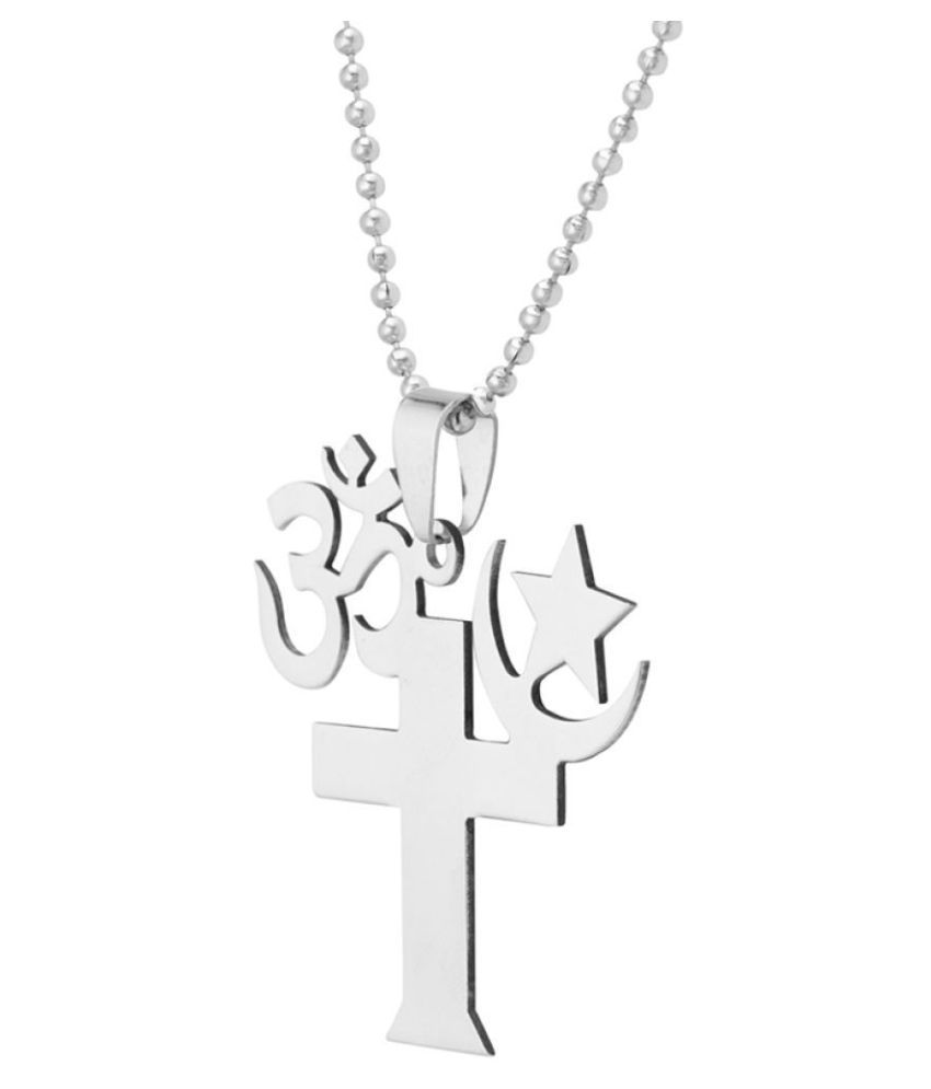 om cross allah pendant