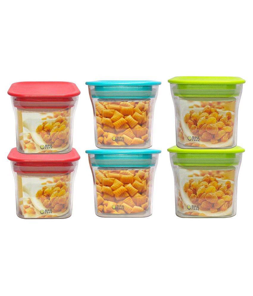     			Analog kitchenware Pasta,Grocery,Dal Polyproplene Food Container Set of 6 550 mL