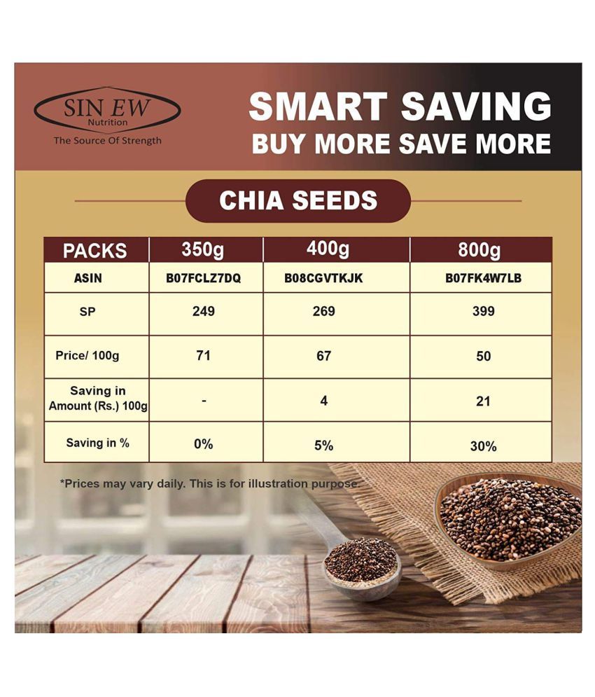 Sinew Nutrition Chia Seeds 800 g Buy Sinew Nutrition Chia Seeds 800 g