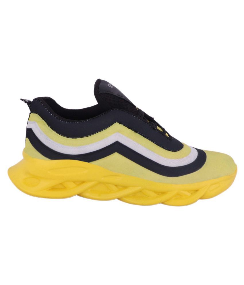 yellow and gray shoes