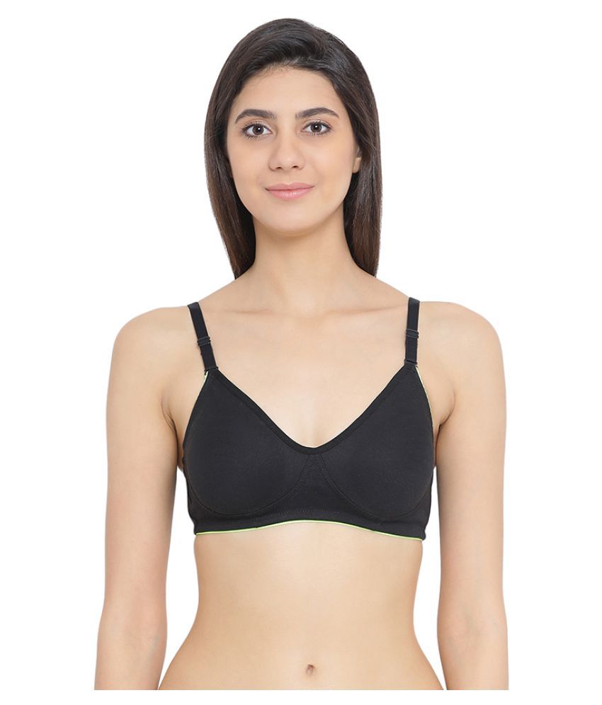     			Clovia Cotton Non Padded Women's T-Shirt Bra ( Black )