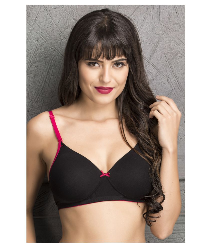     			Clovia Cotton Women's T-Shirt Bra ( Black )