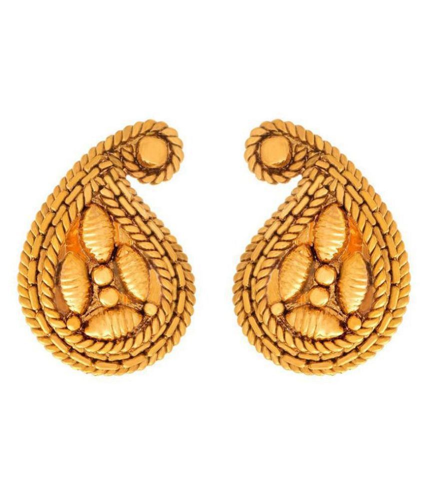     			JFL - Traditional Ethnic One Gram Gold Plated Designer Fashionable Earring for Women & Girls