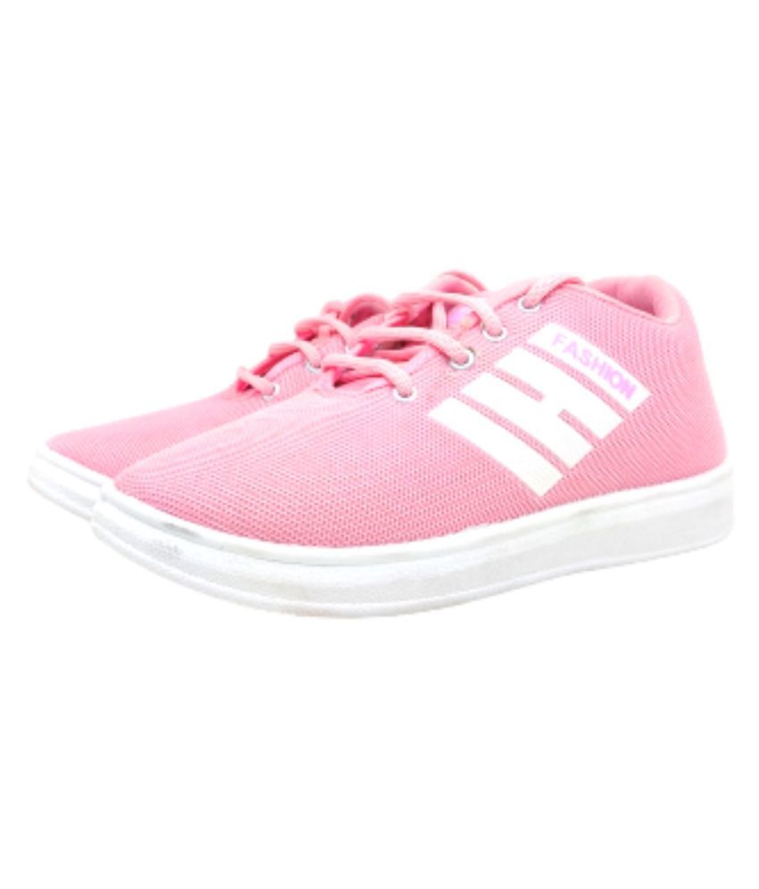 zappy pink casual shoes