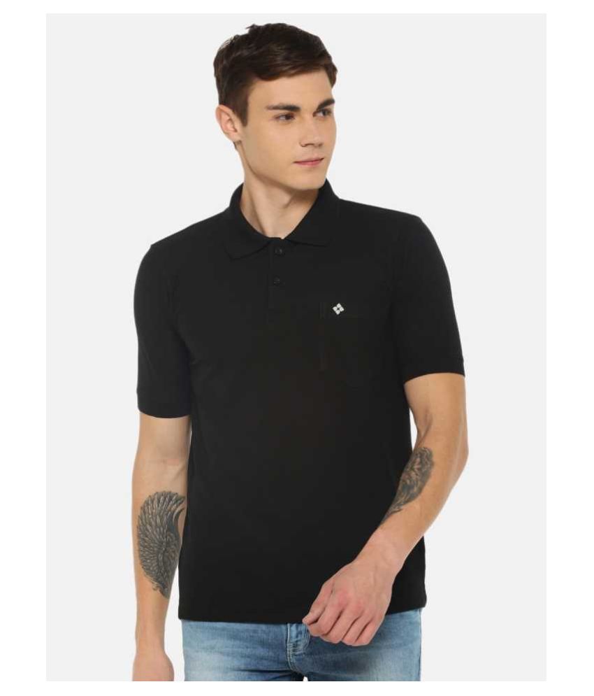     			Dollar Cotton Blend Black Solids T-Shirt