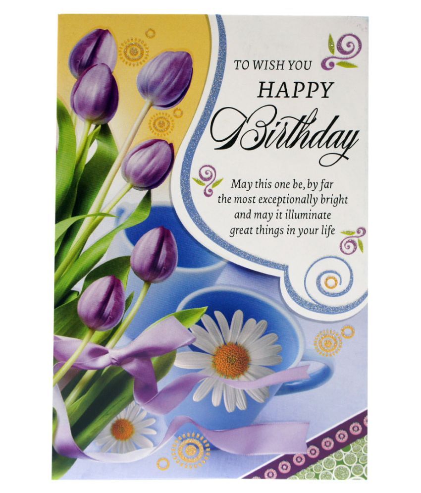 GIFTICS Happy Birthday Greeting Card Birthday Card to Make Birthday Happy Birthday Greeting