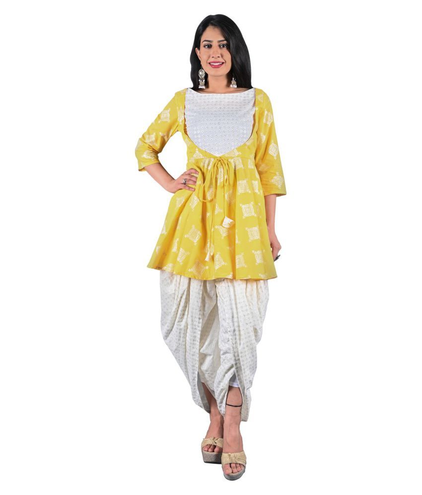 kurti with dhoti pants