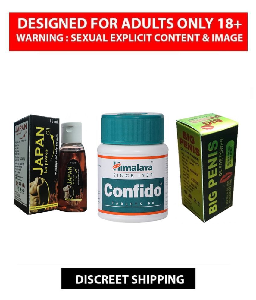 Herbal Confido Tablets 60 no.s, Big Penis Massage Oil for Men 15ml ...