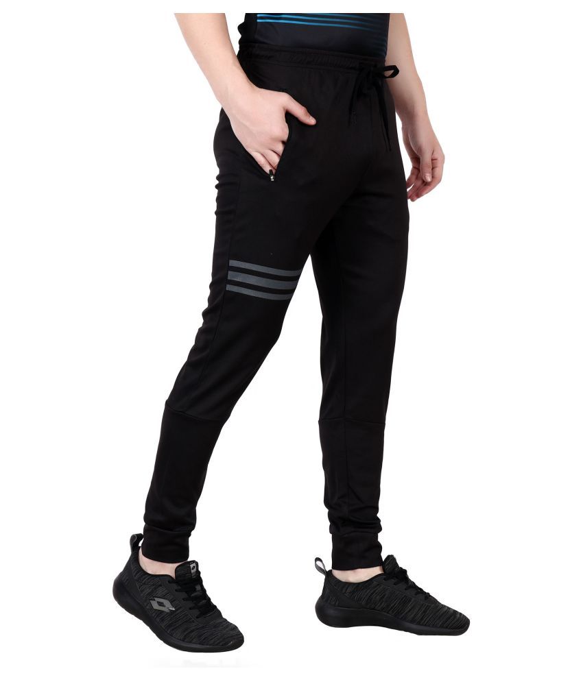 slim fit polyester track pants