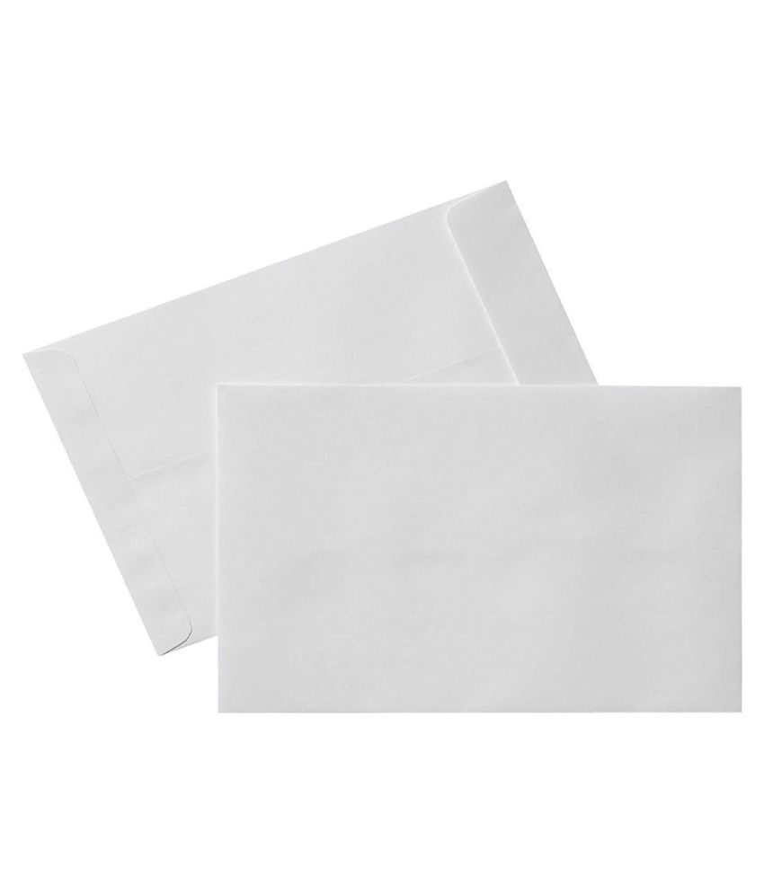 AbhaPrint White Envelope A4 Size 10x12 in Side Laminated Ideal for Home ...