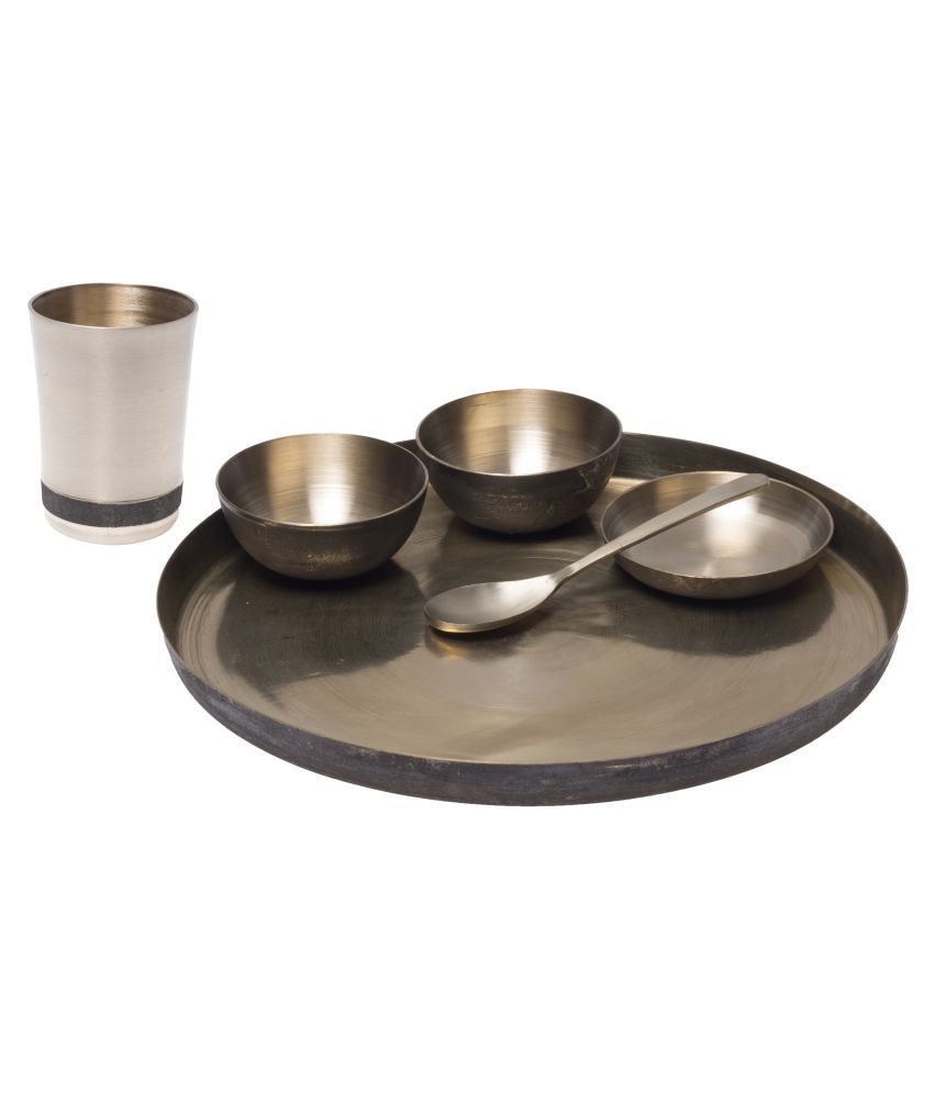 DeKulturework Bronze Dinner Set of 6 Pieces Buy Online at Best Price