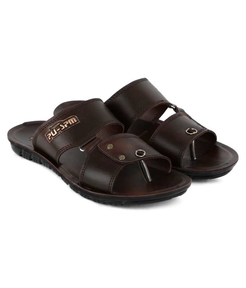     			PU-SPM Brown Flip Flops